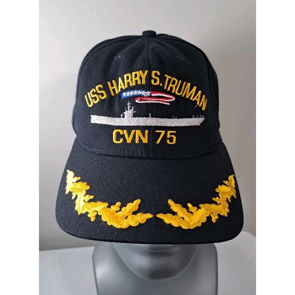USS HARRY S. TRUMAN CVN 75 The Corps US Navy Baseball Cap Snapback Adjustable